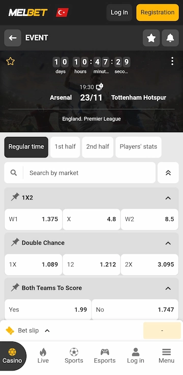 melbet canlı oranlar ekran görüntüsü - melbet canlı bahis