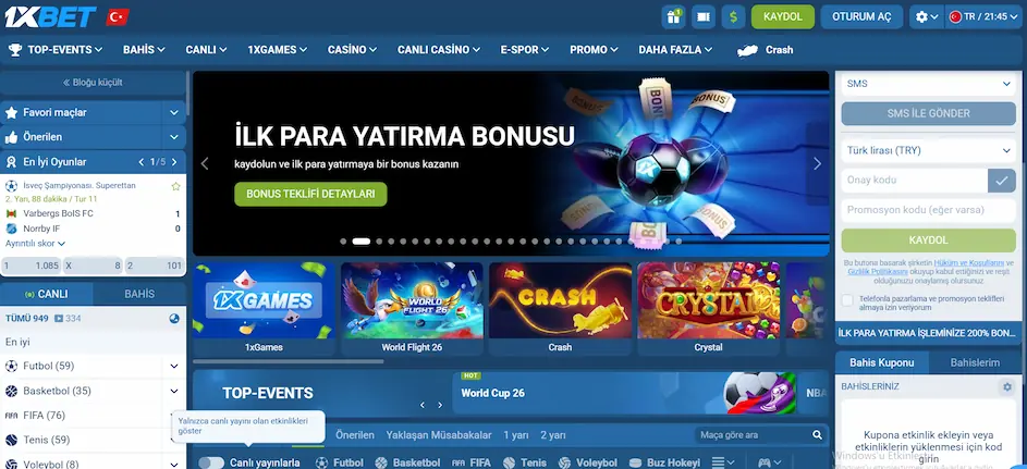 1xbet masaüstü arayüzü ve sorunsuz giriş adresi görünümü